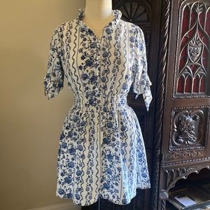 Justify floral summer Modcloth inspired pinup dress M